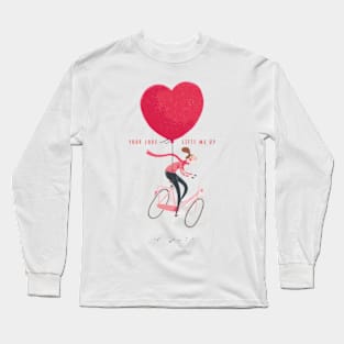 Love's Embrace: Valentine's Day Affair Long Sleeve T-Shirt